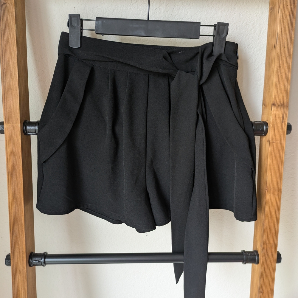 Monteau Women's Black High Waist Shorts - Size S